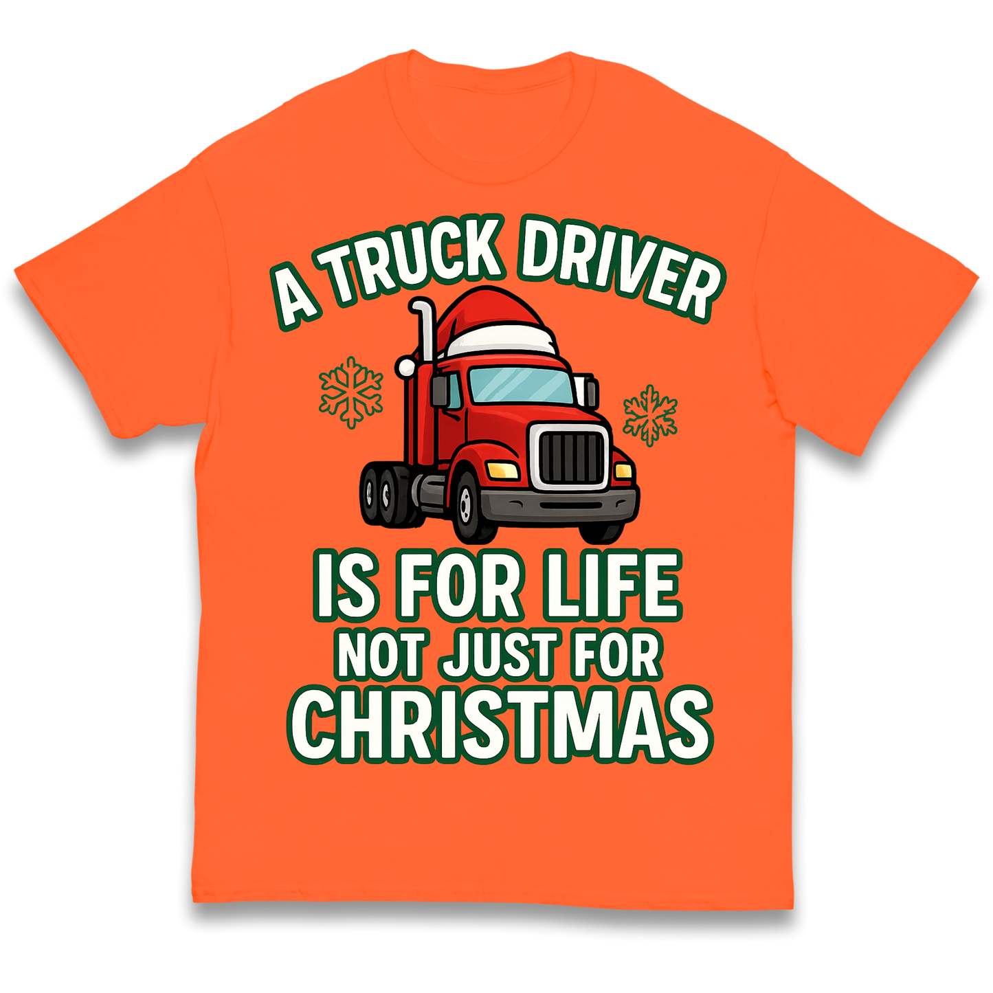 Truck Driver Christmas Kids T Shirt