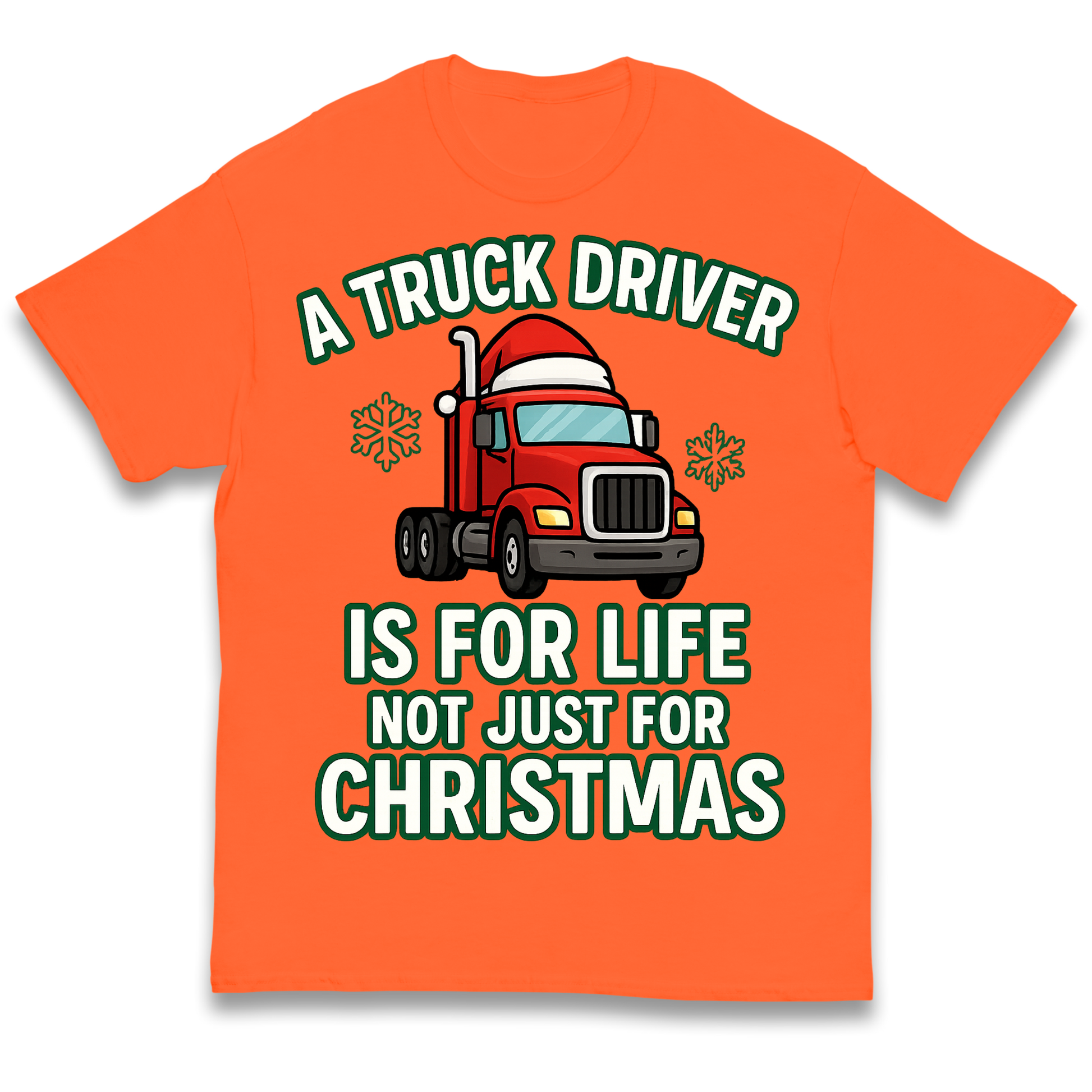 Truck Driver Christmas Kids T Shirt