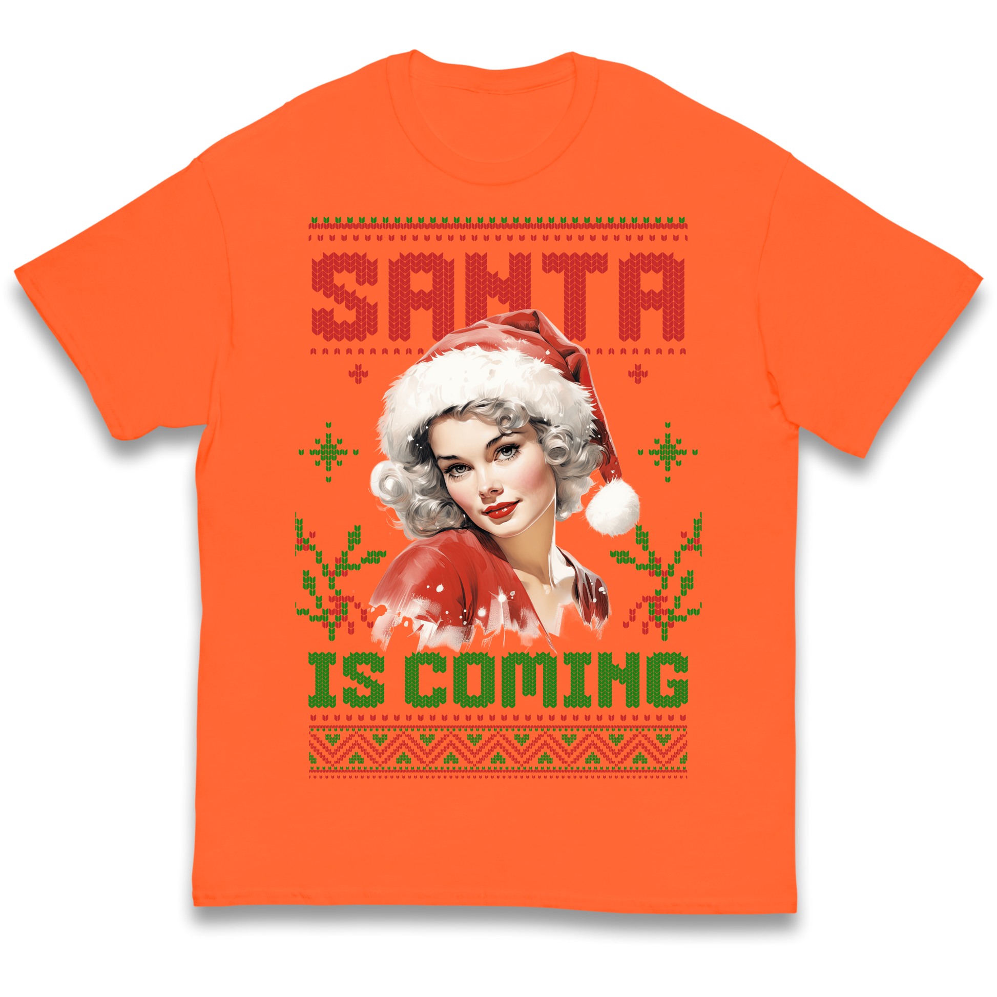 Santa is Coming Christmas kids t shirt