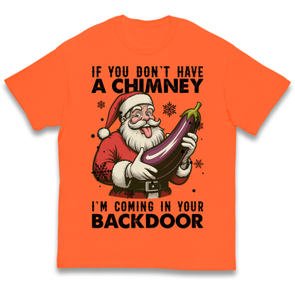 Santa Back Door Kids T Shirt