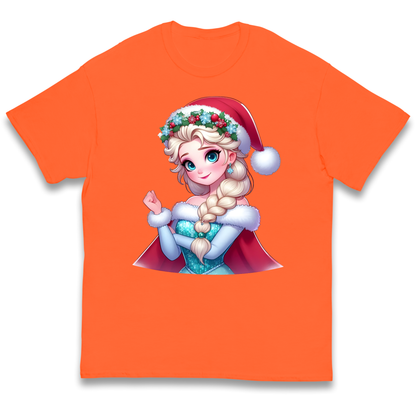 Elsa Frozen Santa kids t shirt
