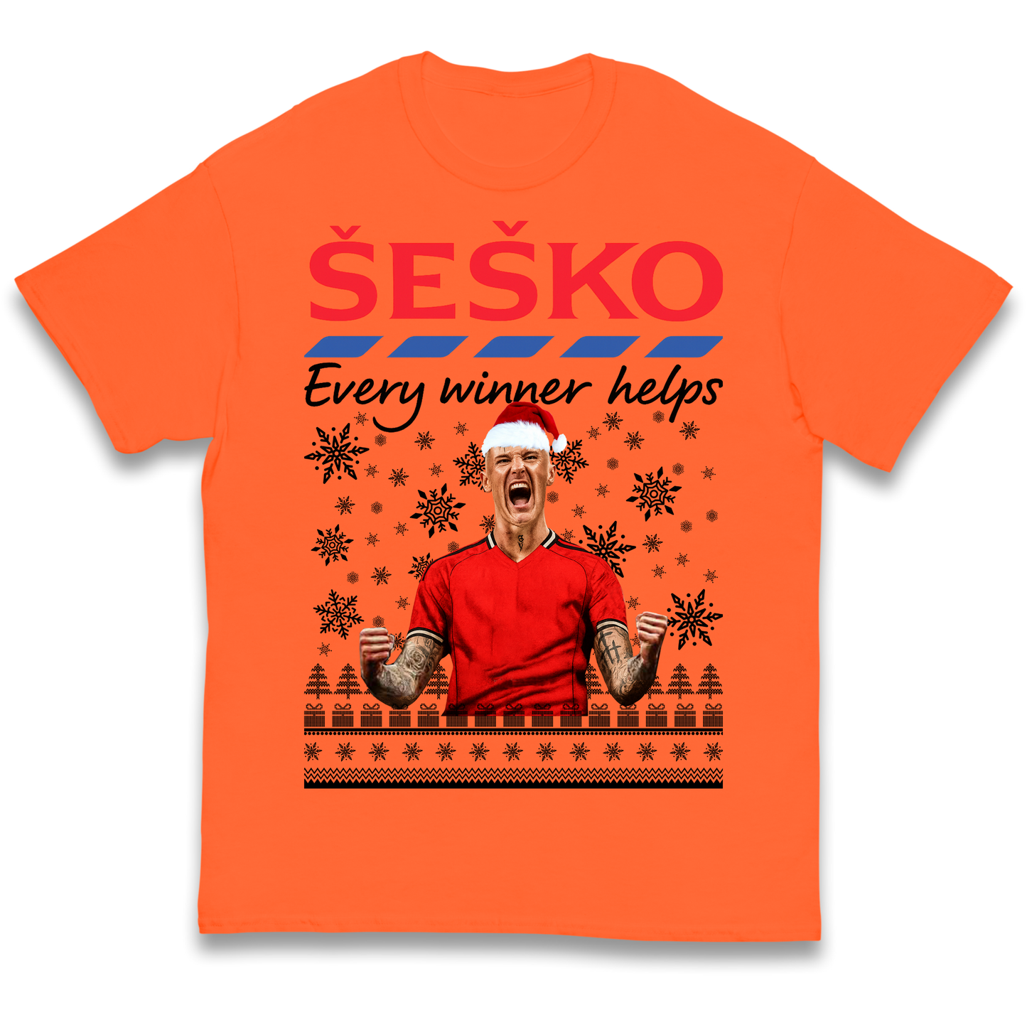 Benjamin Sesko Christmas Kids T Shirt