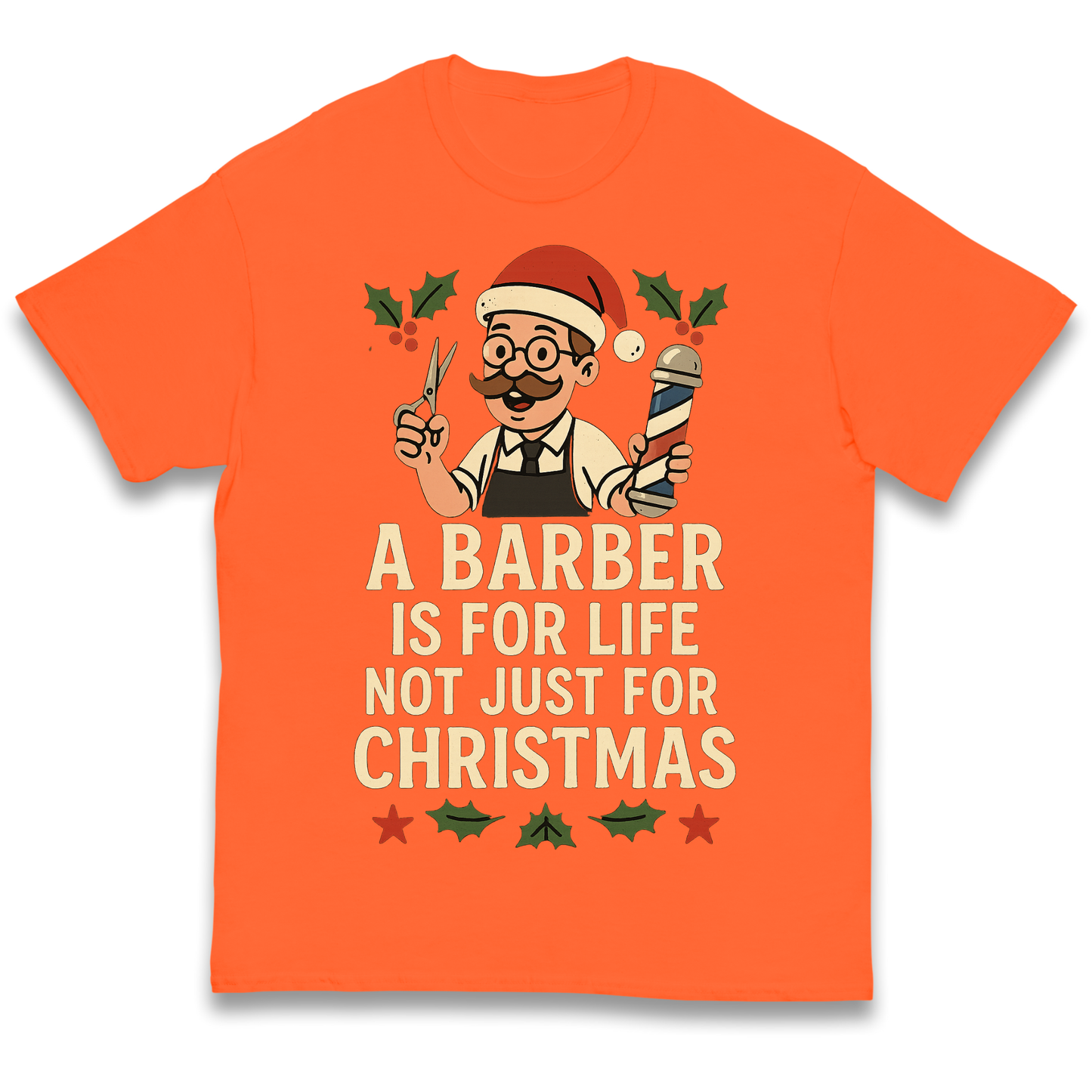 Barber Christmas Kids T Shirt