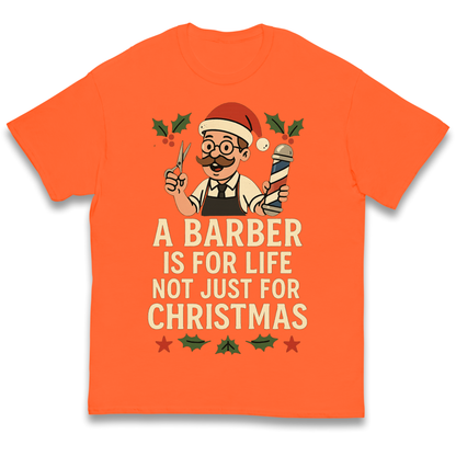 Barber Christmas Kids T Shirt