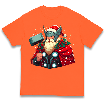 Viking Thor Santa kids t shirt