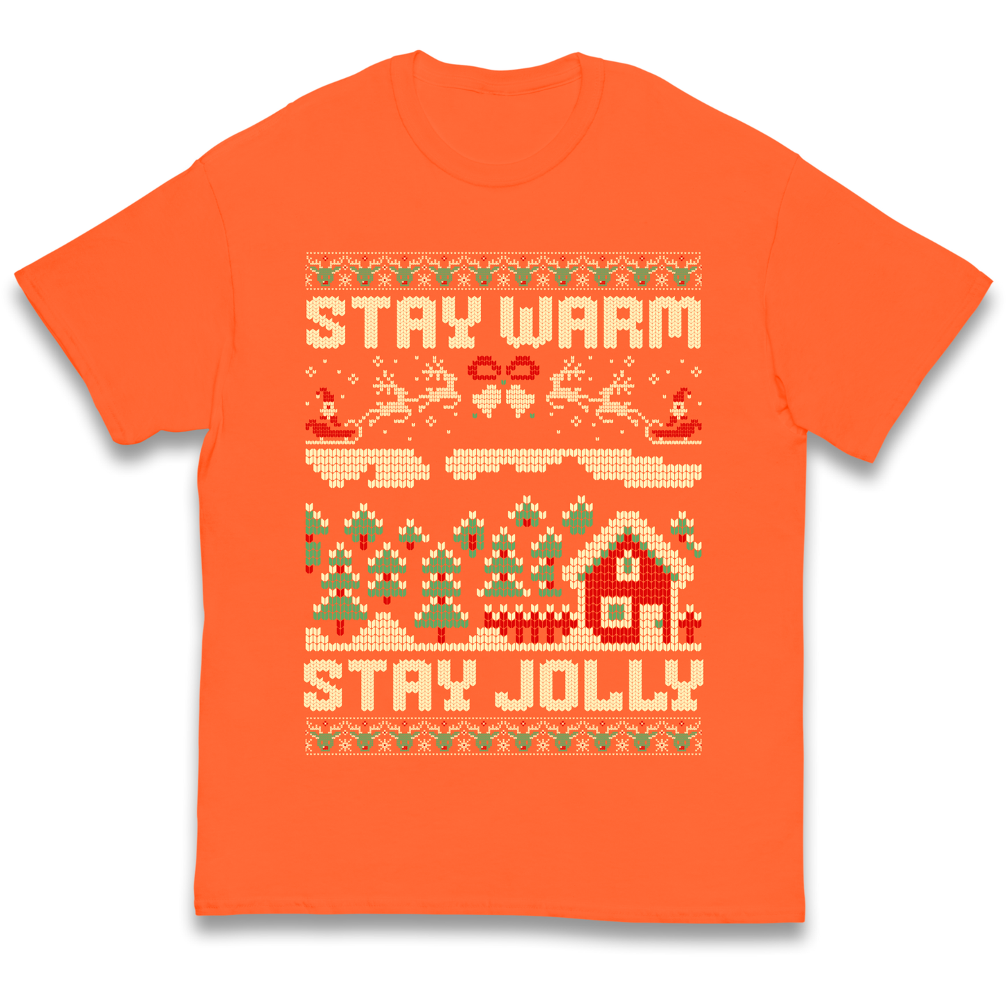 Stay Warm Stay Jolly Christmas kids t shirt