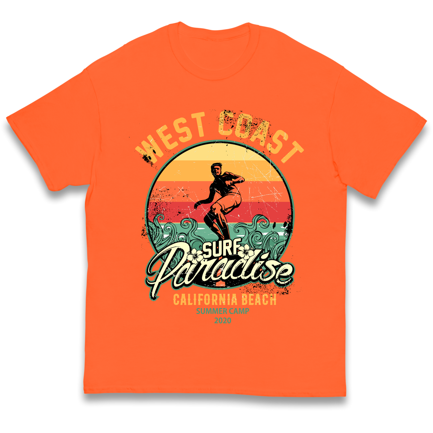 West Coast Surf Paradise kids t shirt
