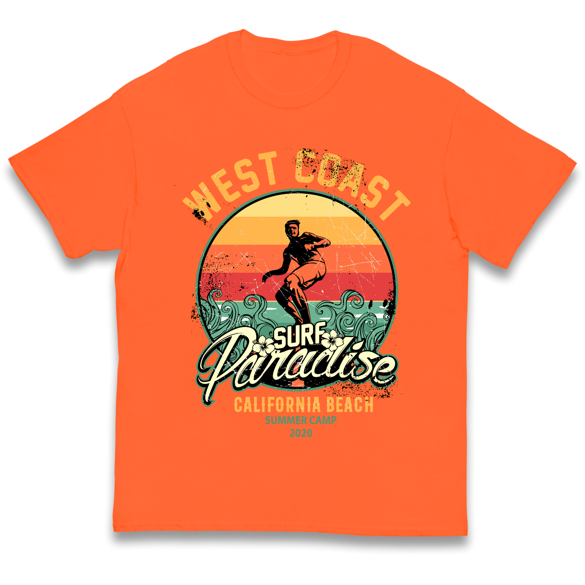 West Coast Surf Paradise kids t shirt