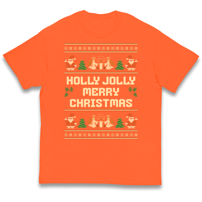Holly Jolly Merry Christmas kids t shirt
