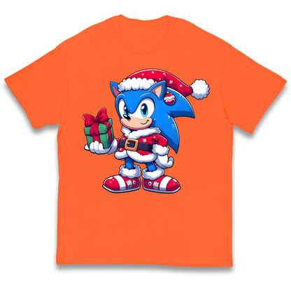 Sonic The Hedgehog Santa kids t shirt