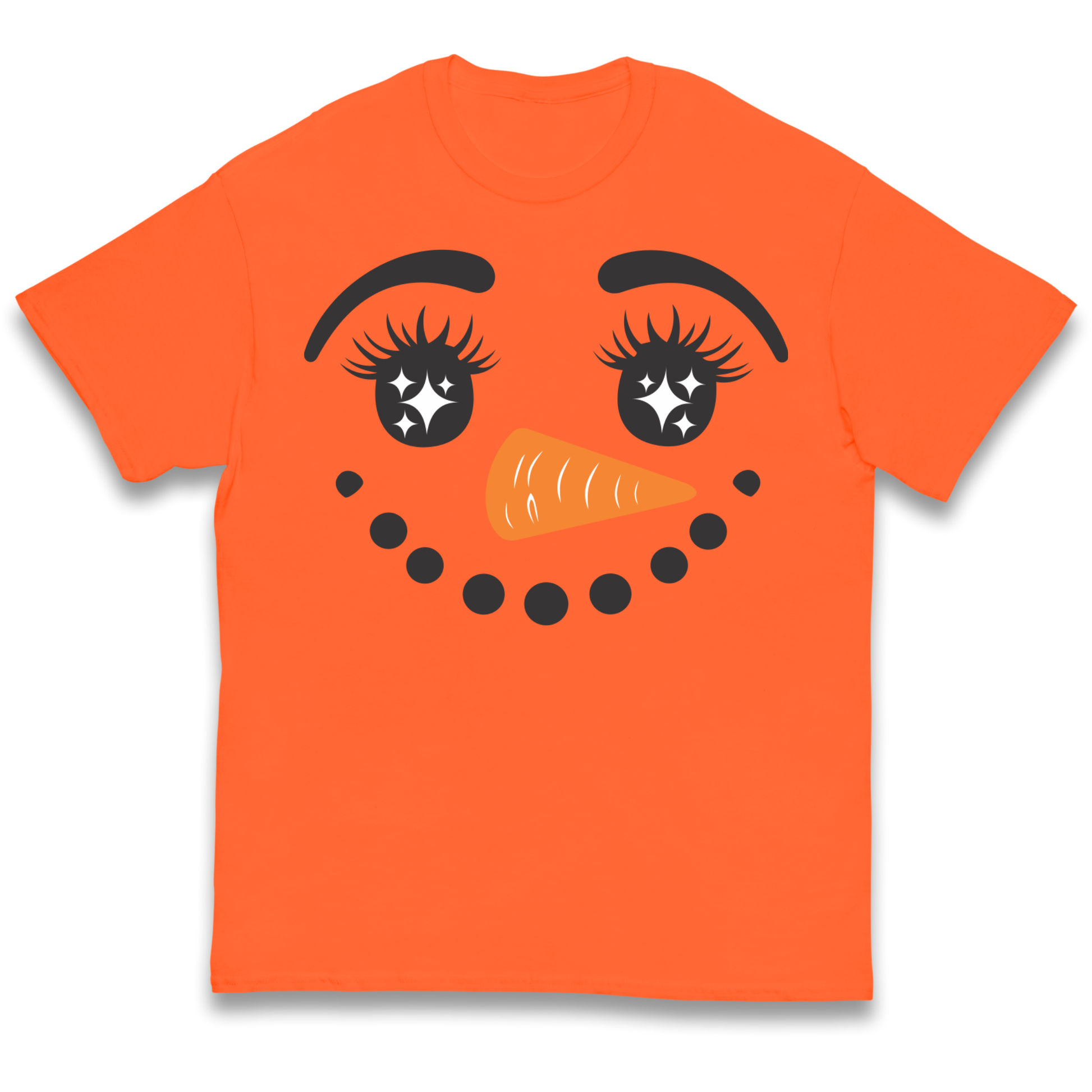 Snowman Face Christmas kids t shirt