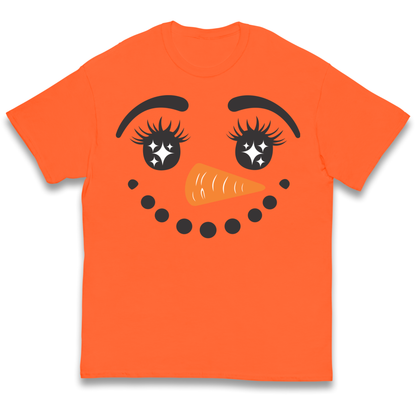 Snowman Face Christmas kids t shirt