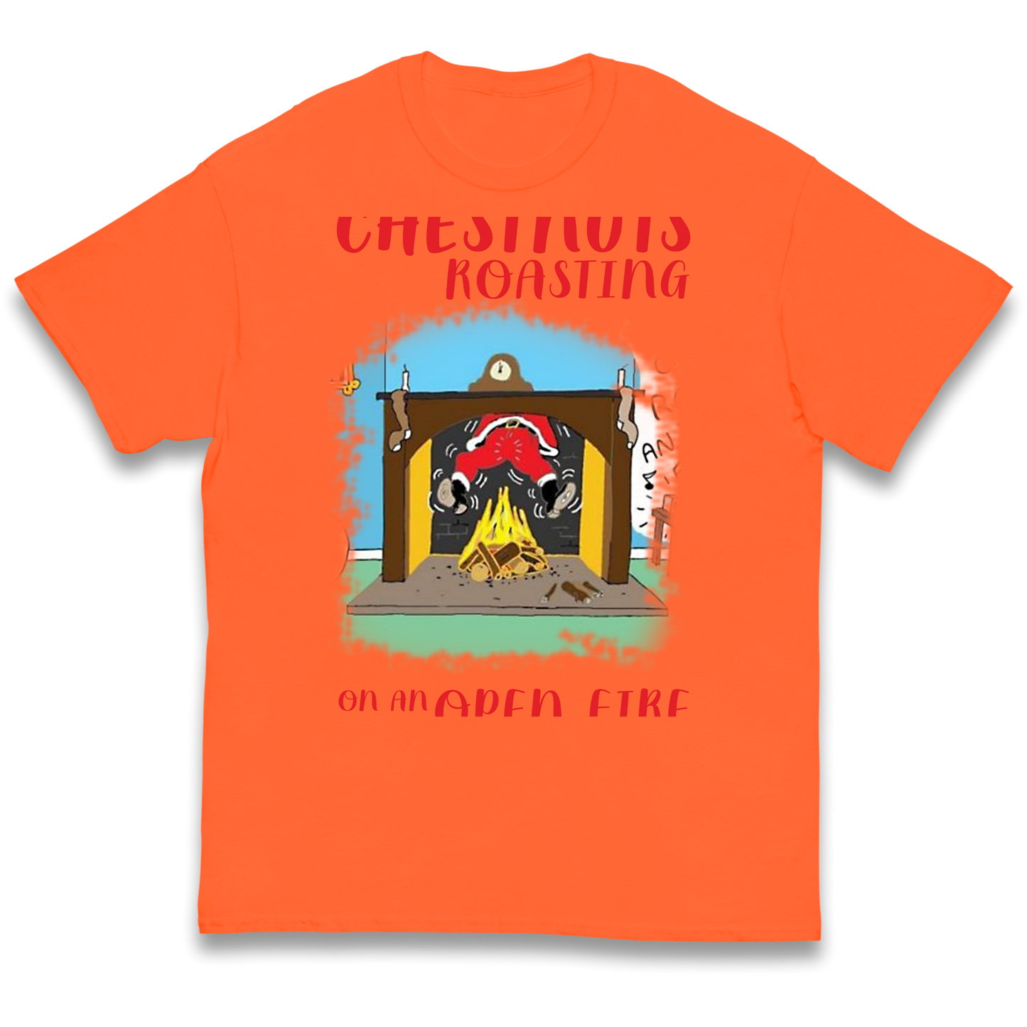 Chestnuts Roasting On An Open Fire Christmas kids t shirt