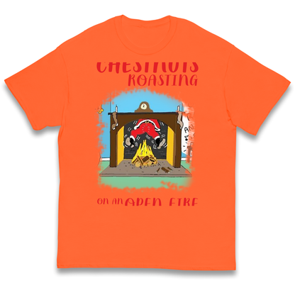 Chestnuts Roasting On An Open Fire Christmas kids t shirt