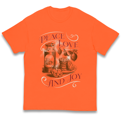 Peace Love And Joy Christmas kids t shirt