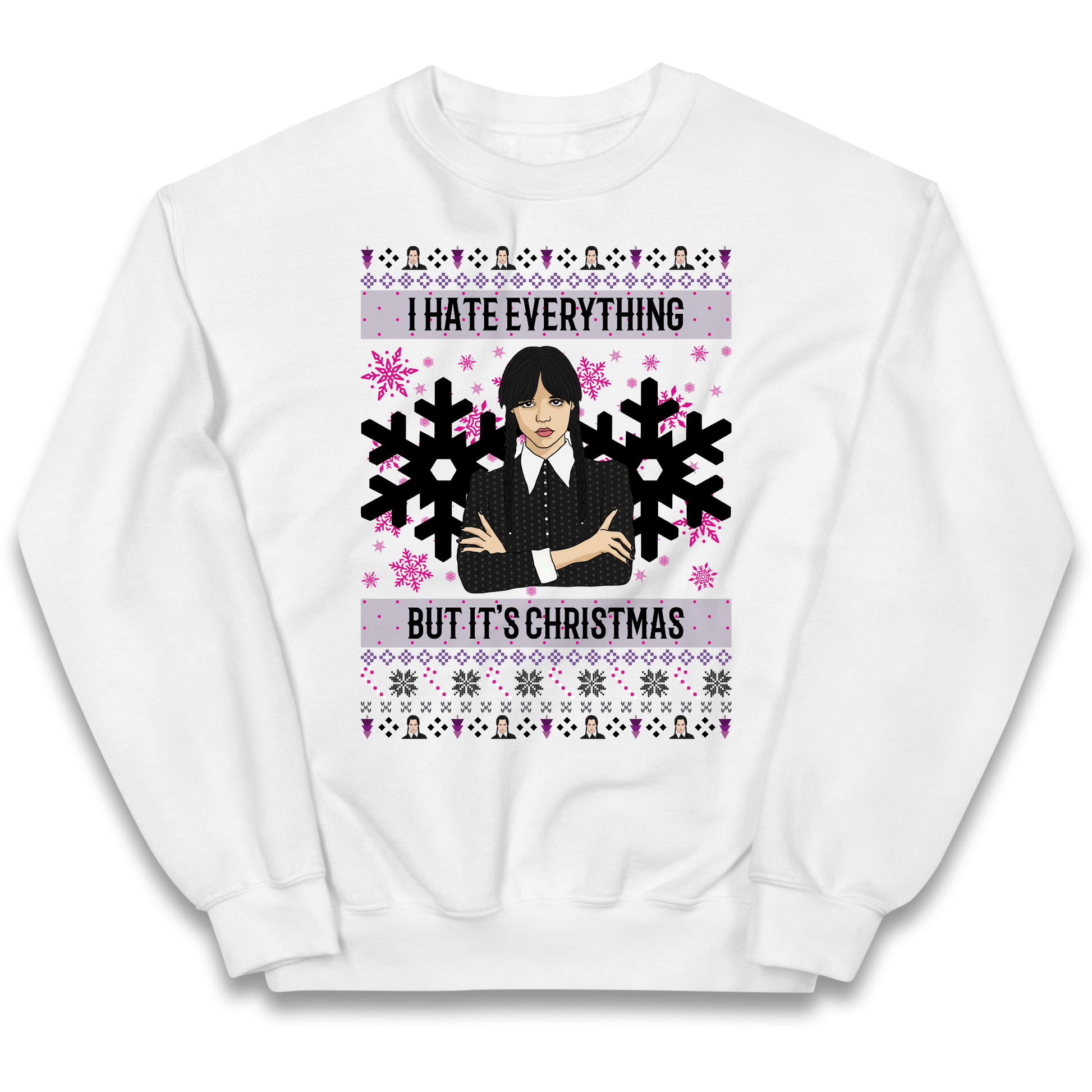Wednesday addams Christmas Kids Jumper
