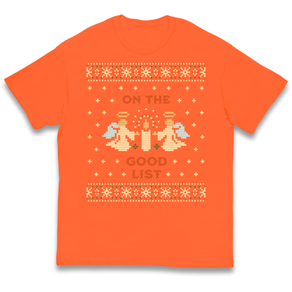On The Good List Christmas kids t shirt