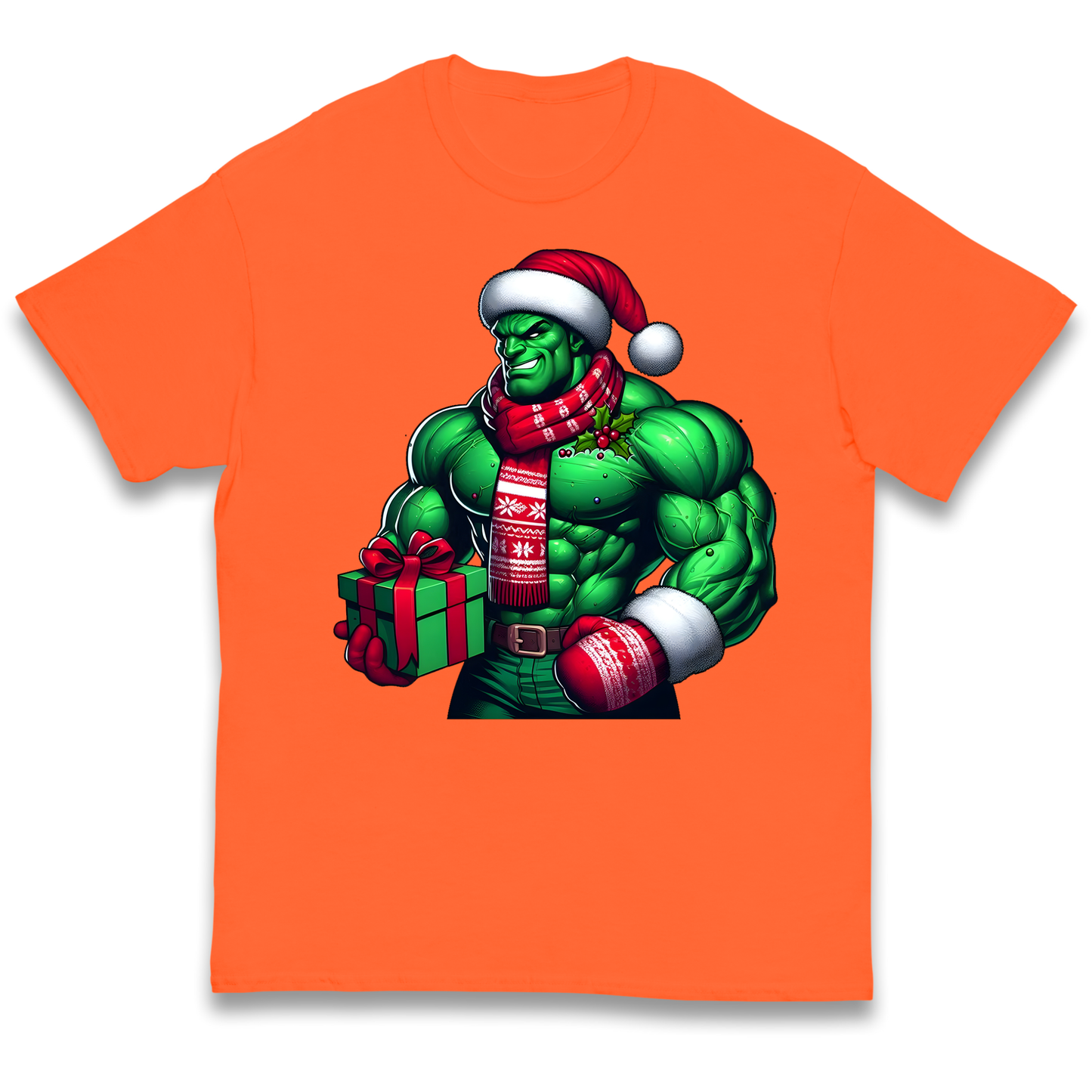 The Hulk Santa kids t shirt