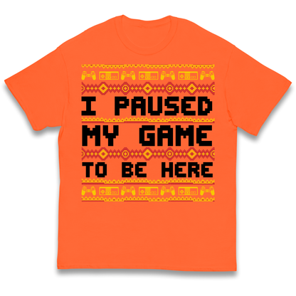 Paused My Game Kids T Shirt