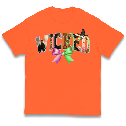 Wicked Pink and Green Bow Kids T Shirt 