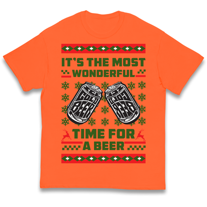 Its The Most Wonderful Time For A Beer Christmas kids t shirt