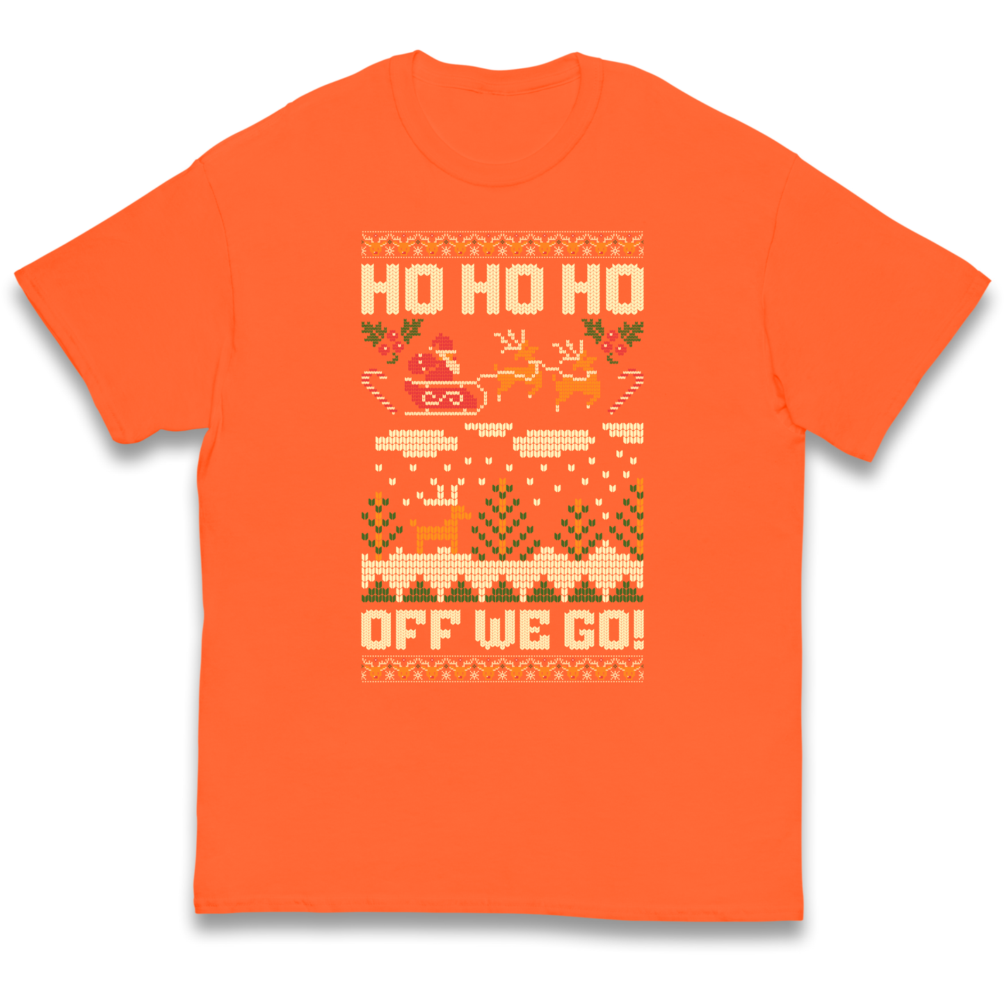 Have Yourself a HO HO HO Off we Go Christmas kids t shirt