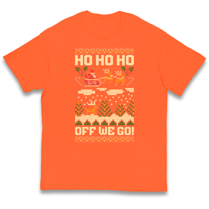 Have Yourself a HO HO HO Off we Go Christmas kids t shirt