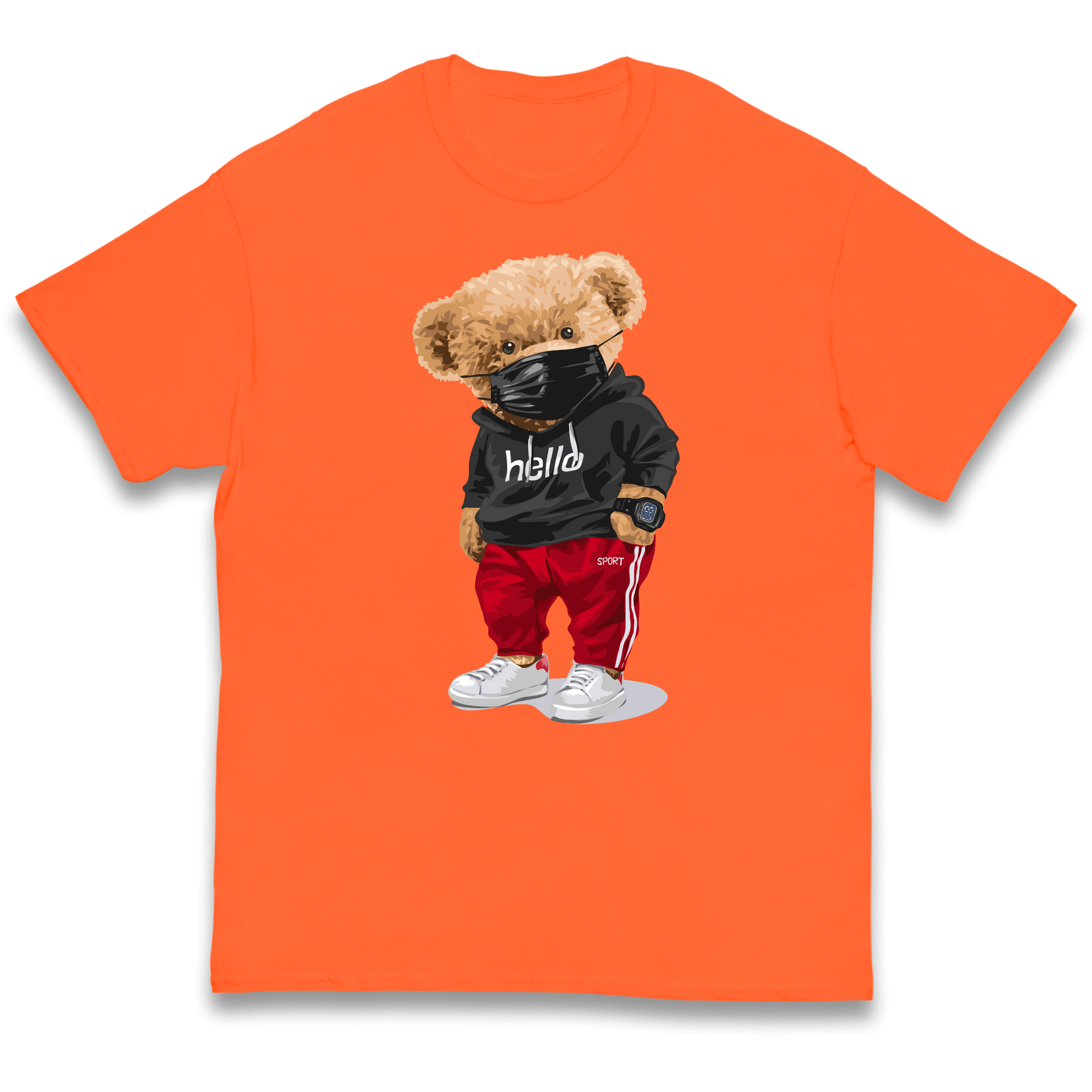 Teddy Bear Hello Streetwear kids t shirt