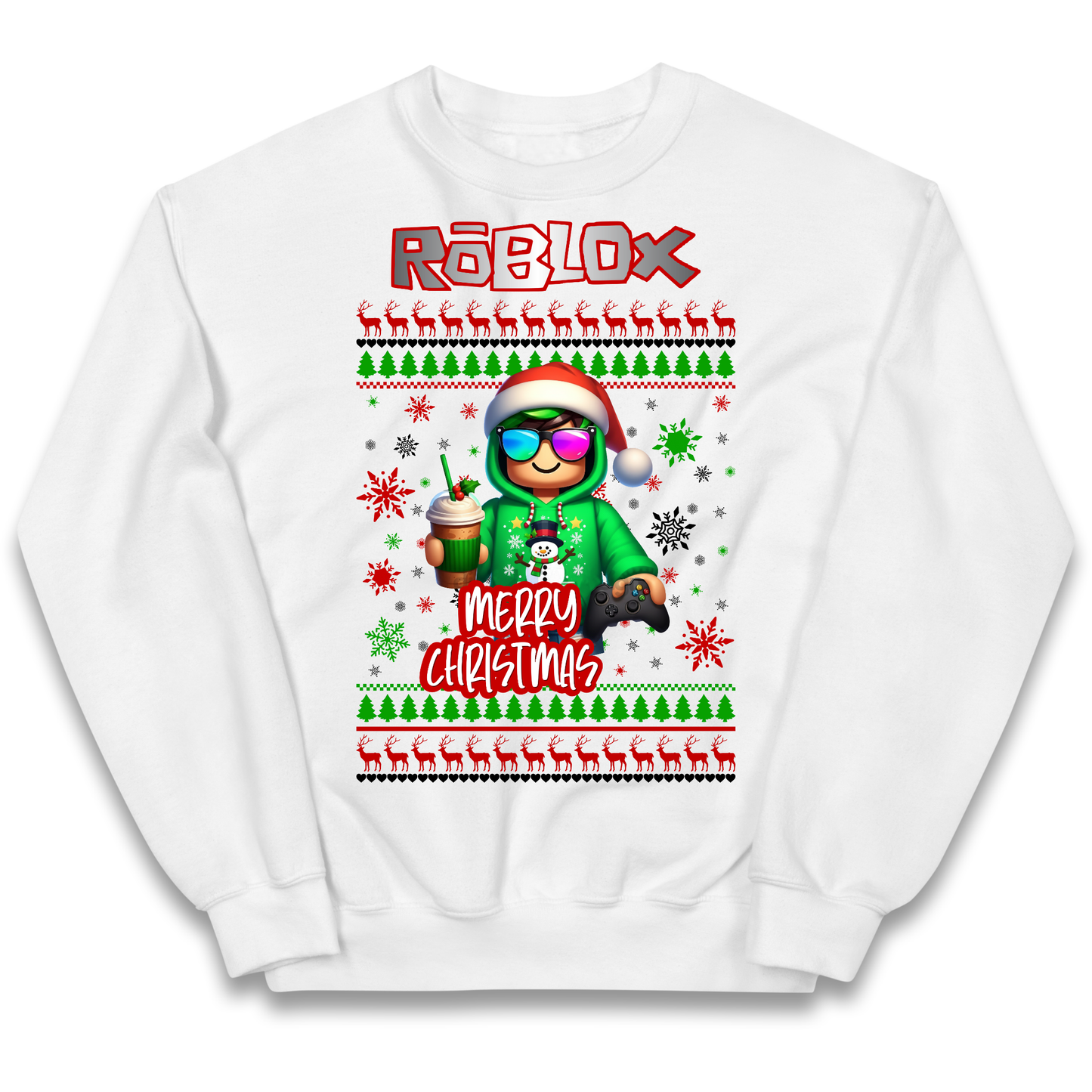 Roblox Merry Christmas Kids Jumper