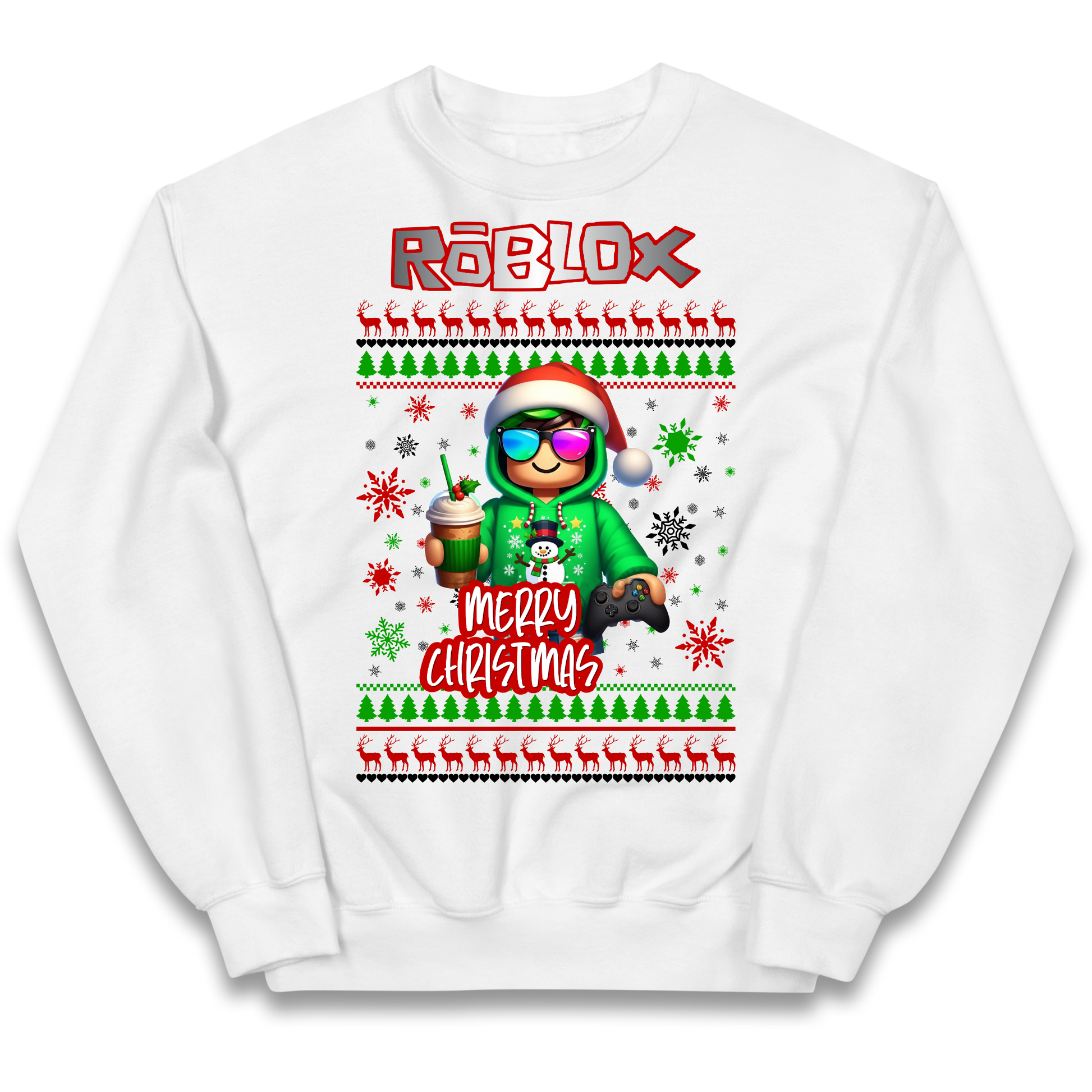 Roblox Merry Christmas Kids Jumper