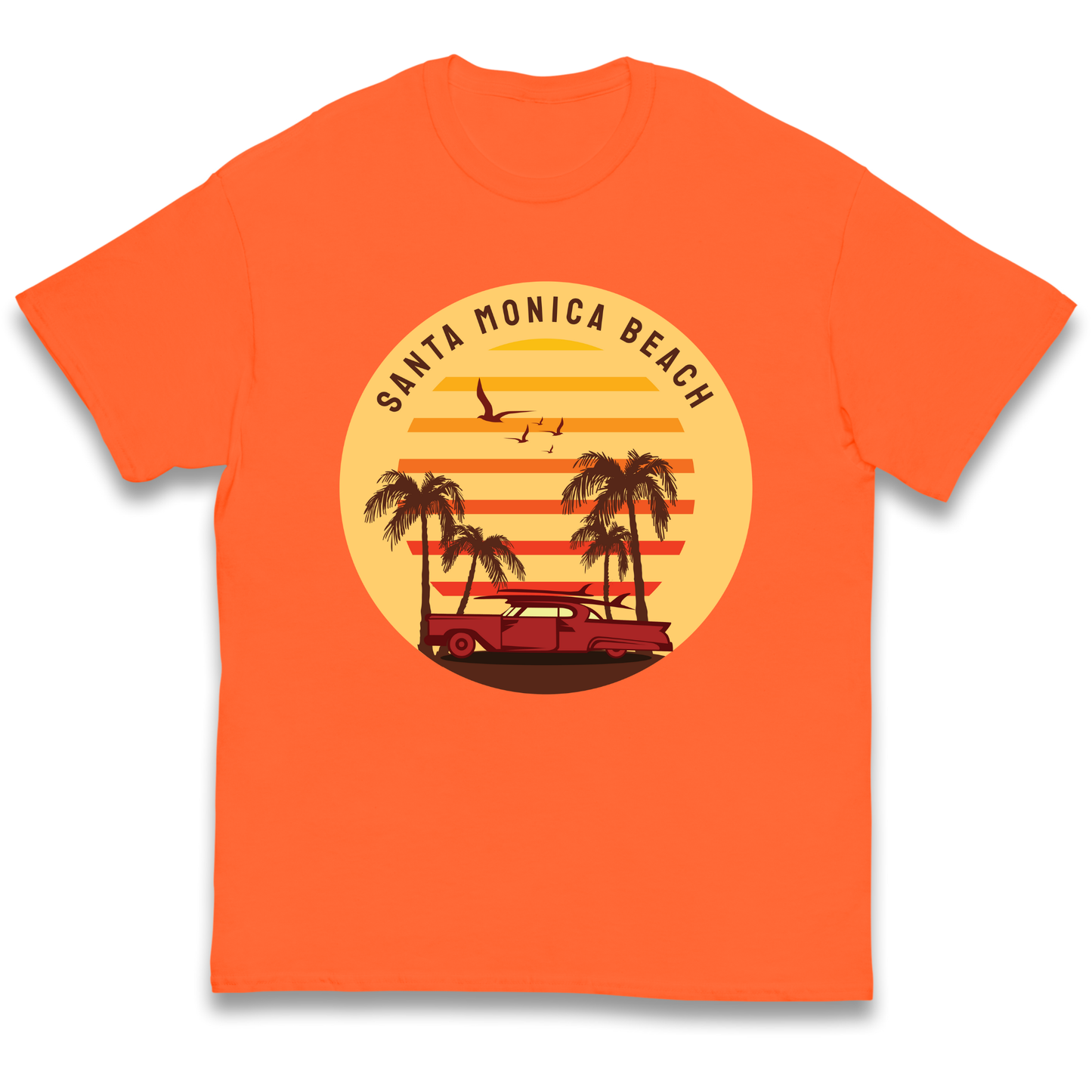 Santa Monica Beach kids t shirt