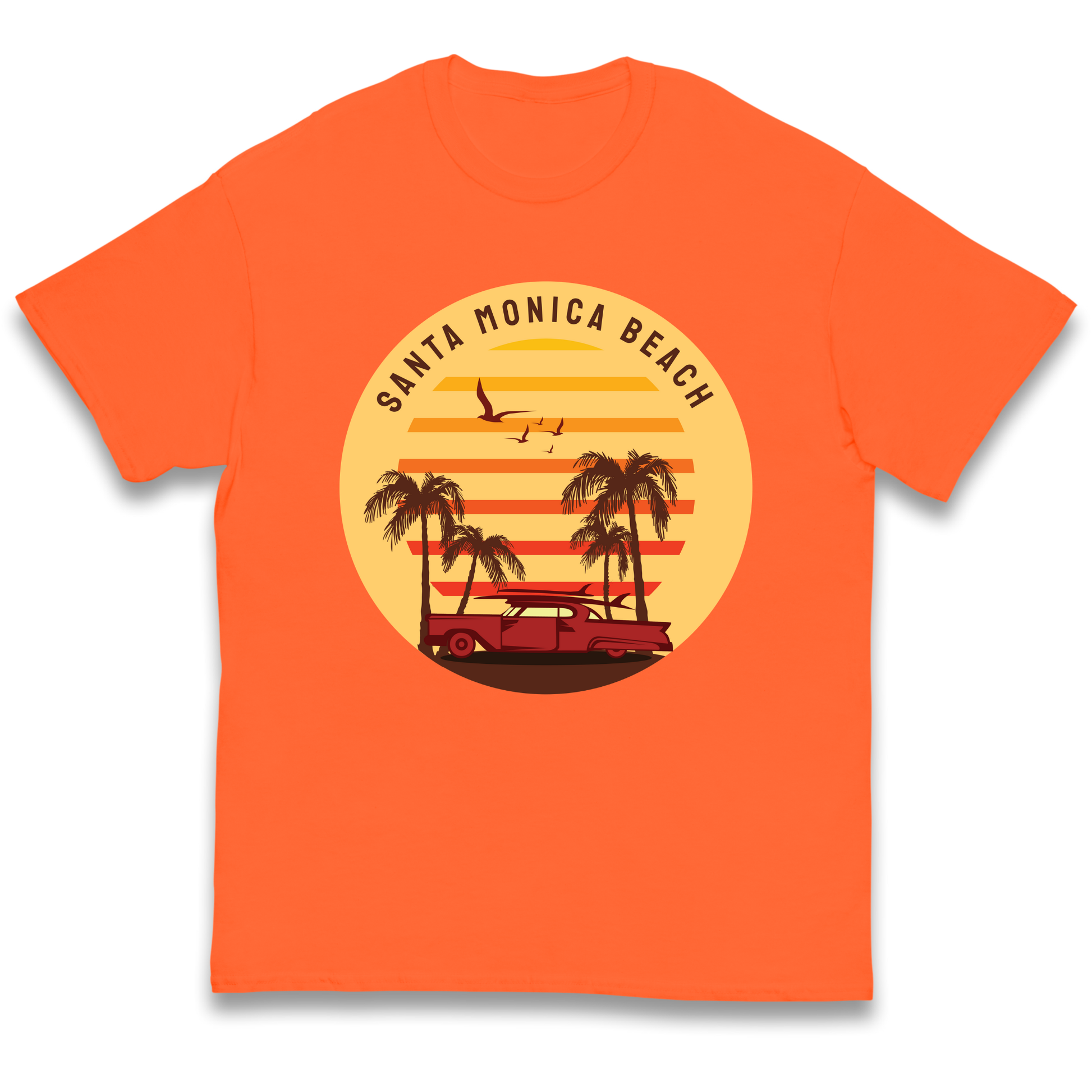 Santa Monica Beach kids t shirt