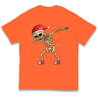 Santa Skellington Dabbing Christmas kids t shirt