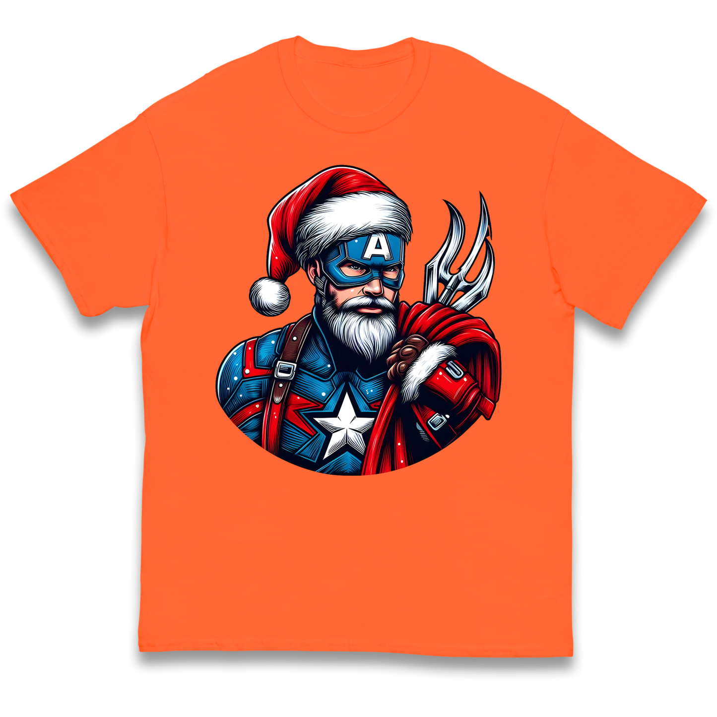 Captain America Santa kids t shirt