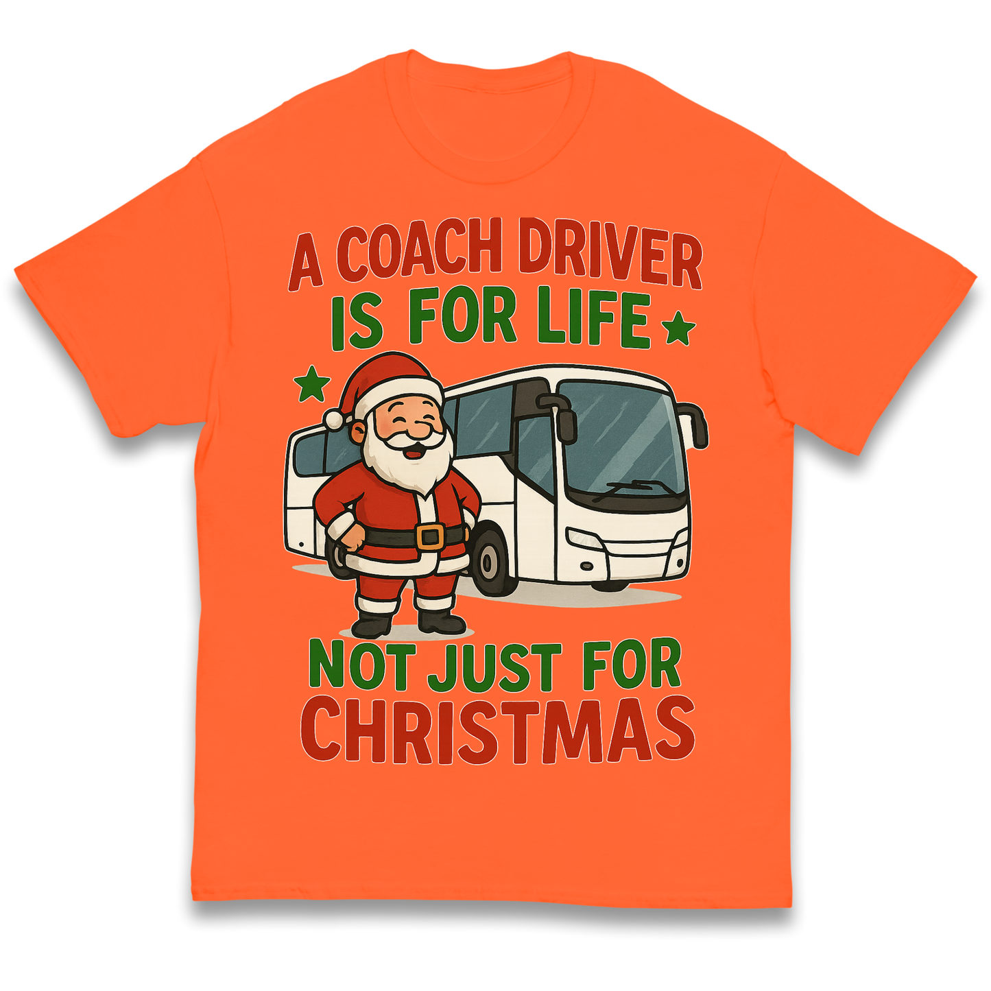 Coach Driver Christmas Kids T Shirt