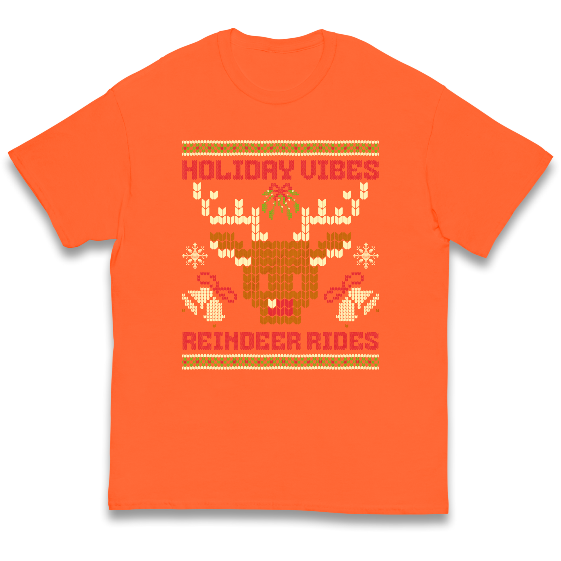 Holiday Vibes Reindeer Rides Christmas kids t shirt