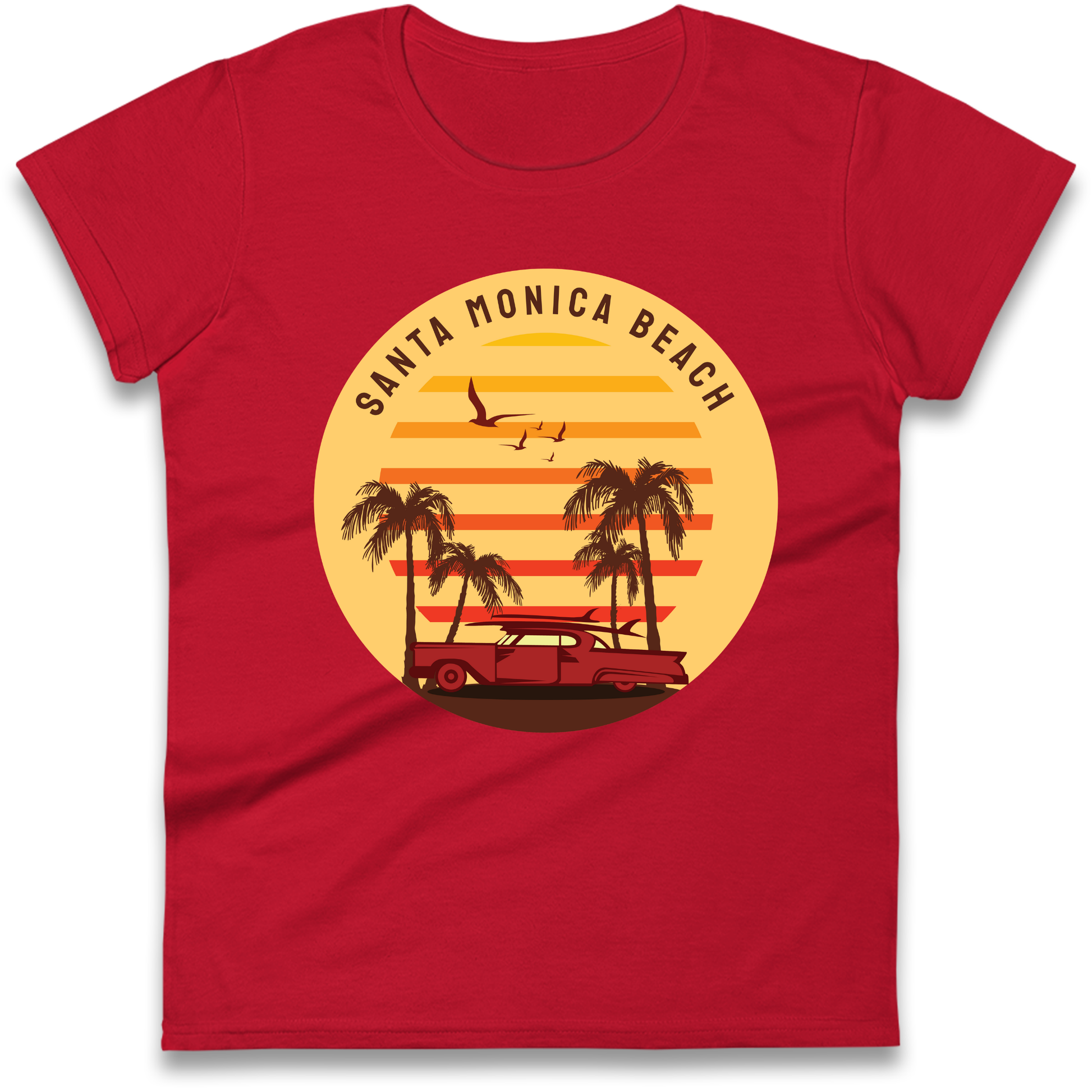 Santa Monica Beach Ladies Shirt