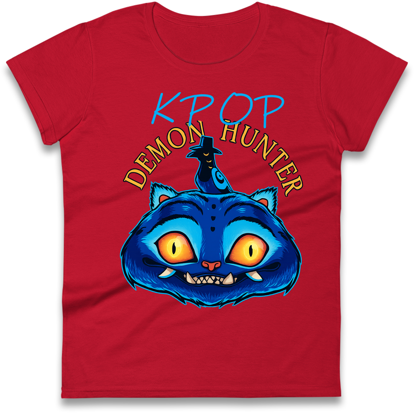 Kpop Demon Hunter Derpy Tiger Ladies Shirt