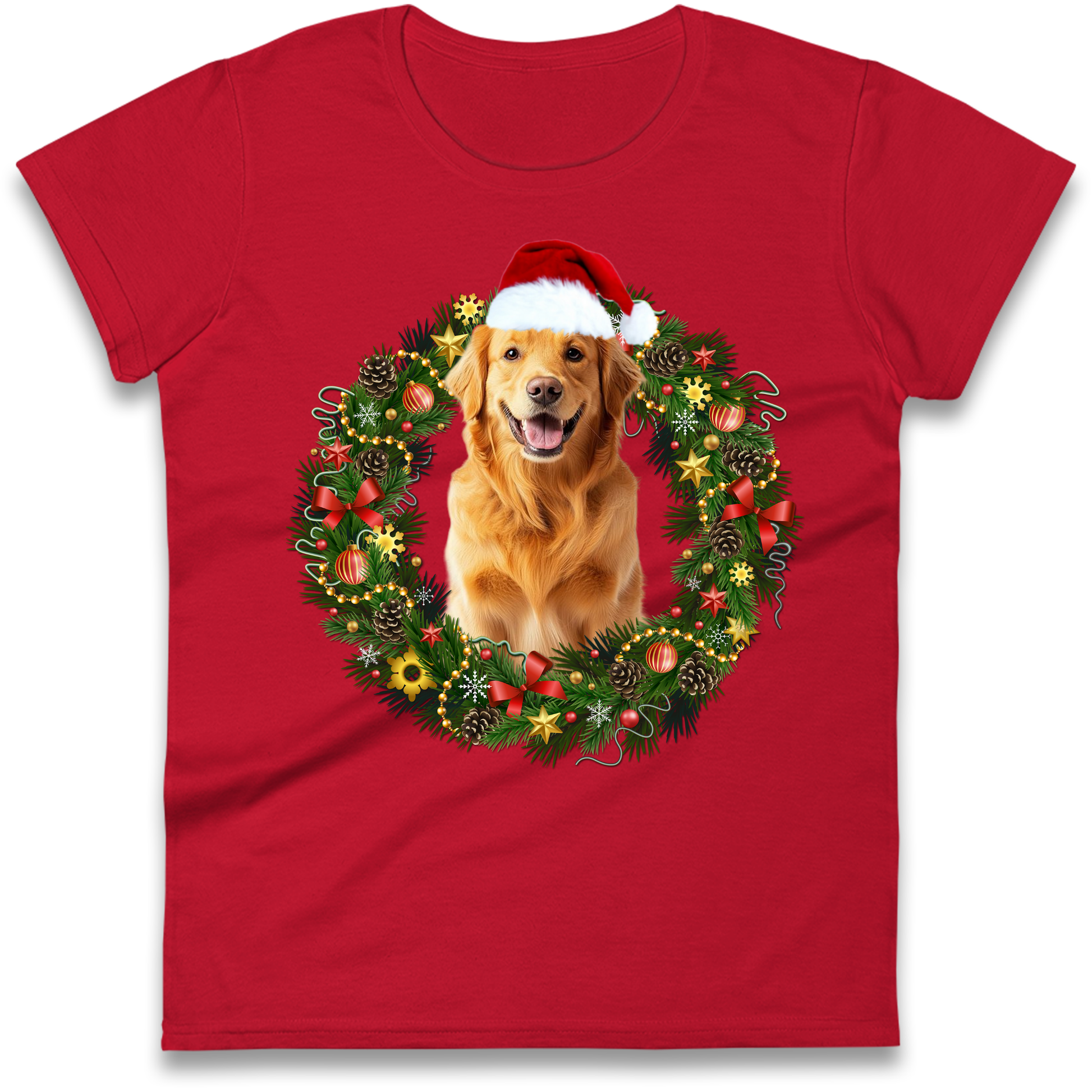 Dog Christmas Ladies Shirt