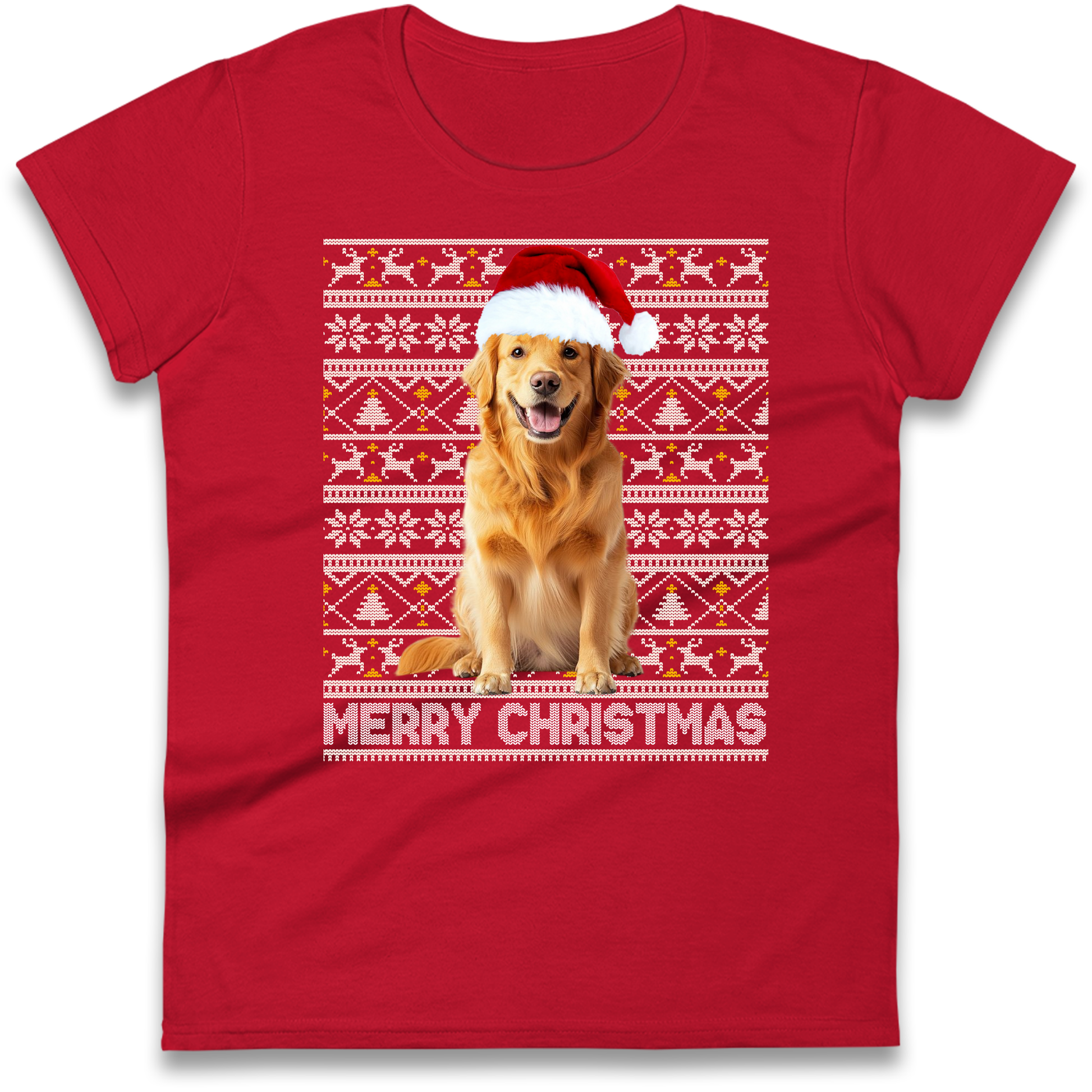 Merry Christmas Dog Ladies Shirt