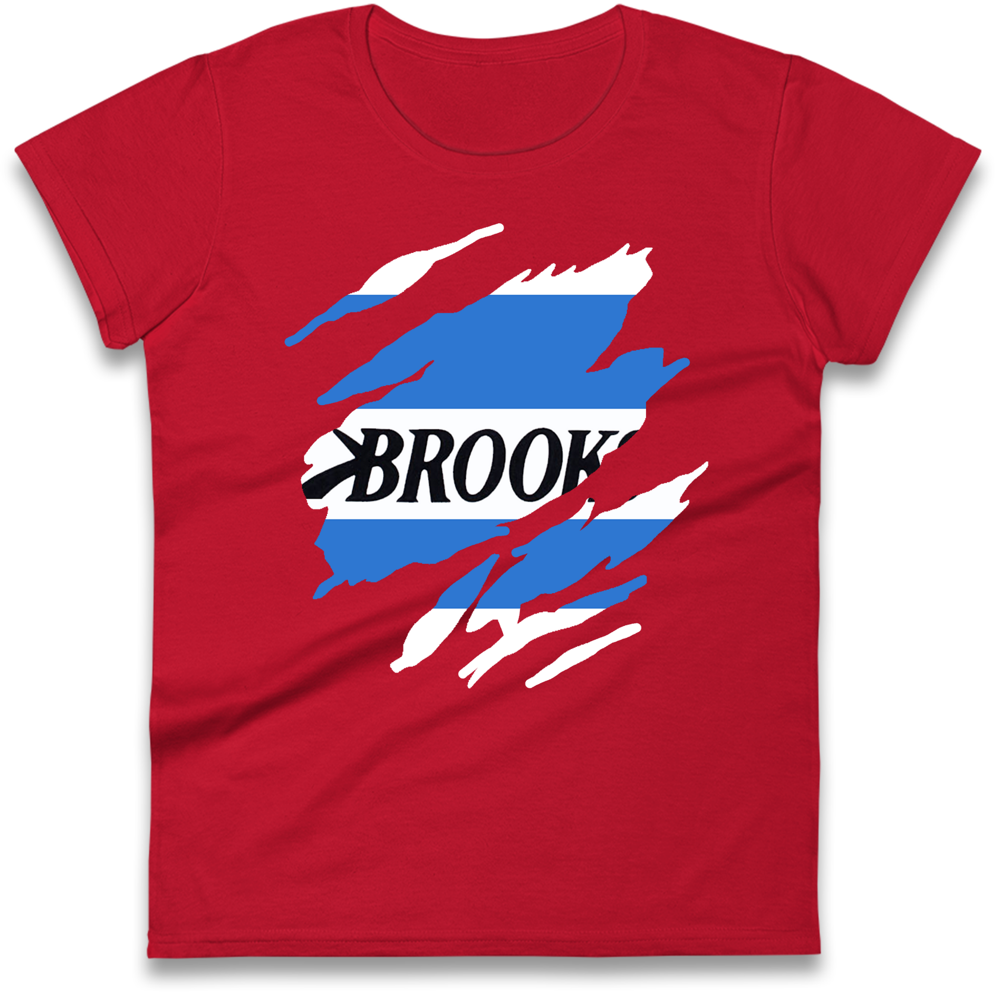 Retro QPR 1992 Torn Effect Ladies Shirt