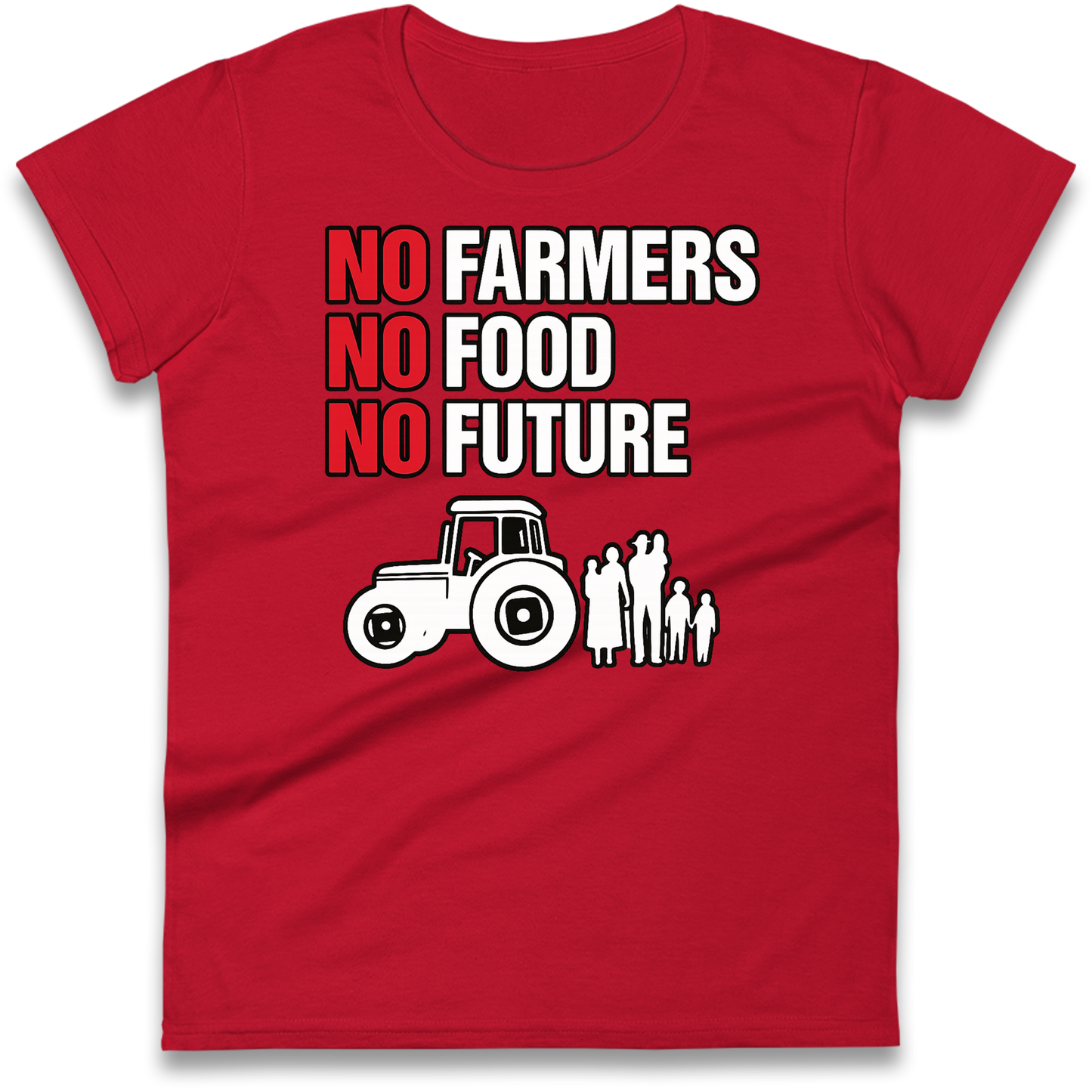 Farmers Agricultural Inheritance Tax Protest Ladies Shirt