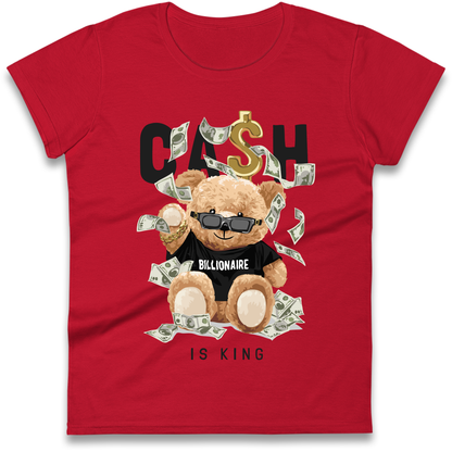 Teddy Bear Billionaire Streetwear Ladies Shirt