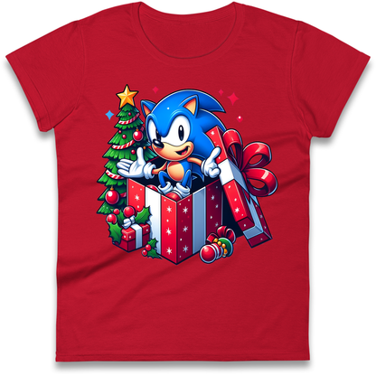 Sonic The Hedgehog Christmas Ladies Shirt