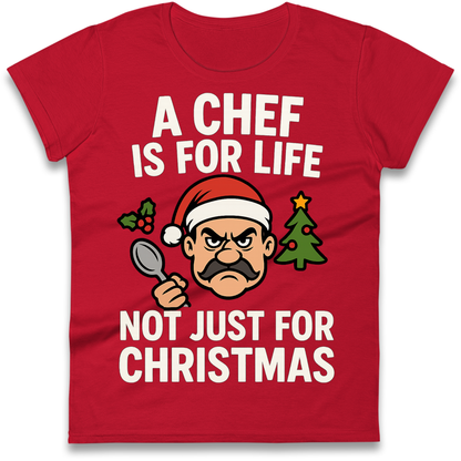 Chef Christmas Ladies Shirt