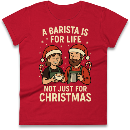 Barista Christmas Ladies Shirt