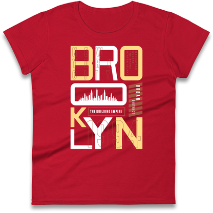 Brooklyn New York Urban District Ladies Shirt