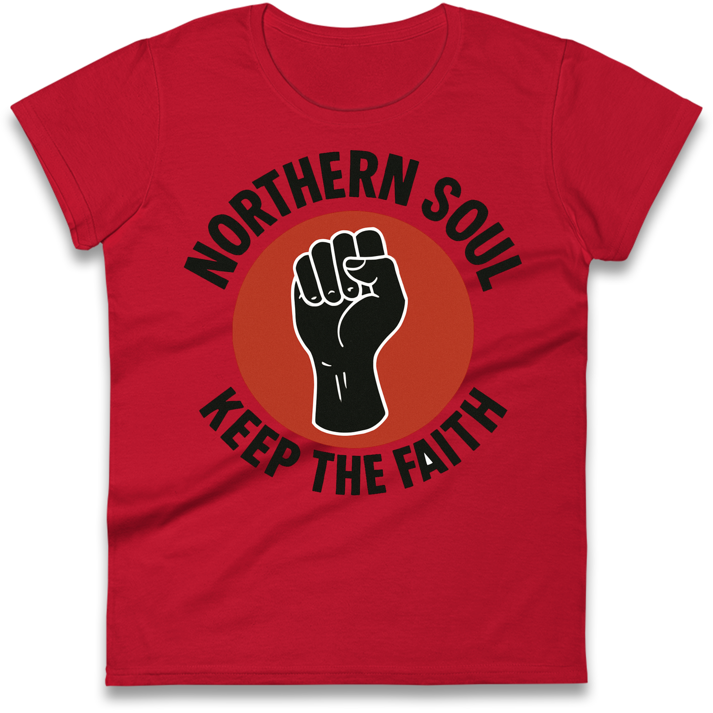 Northern Soul Keep The Faith Ladies Shirt