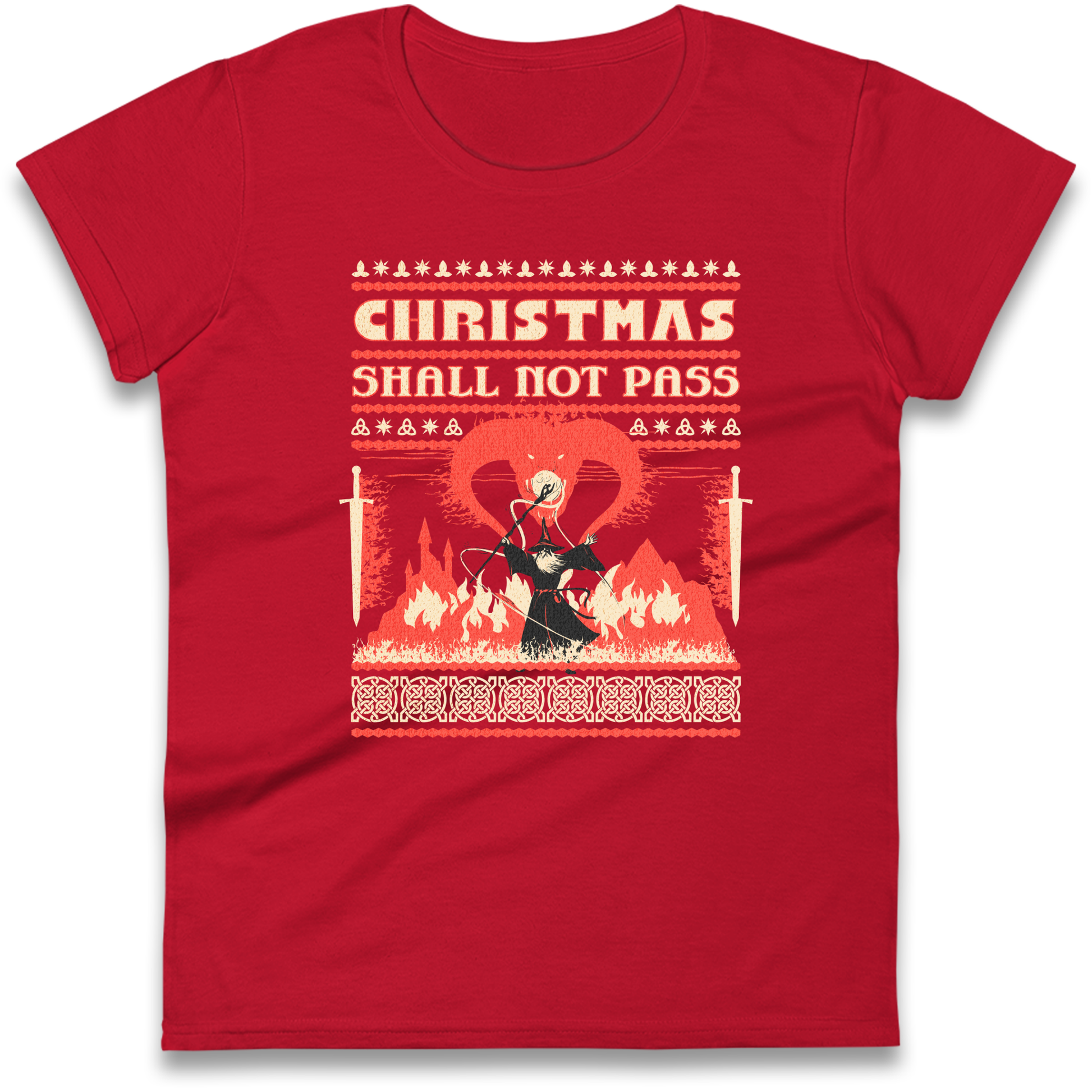 Christmas Shall Not Pass Ladies Shirt