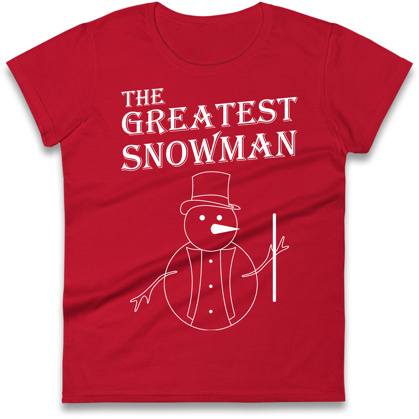 The Greatest Snowman Christmas Ladies Shirt